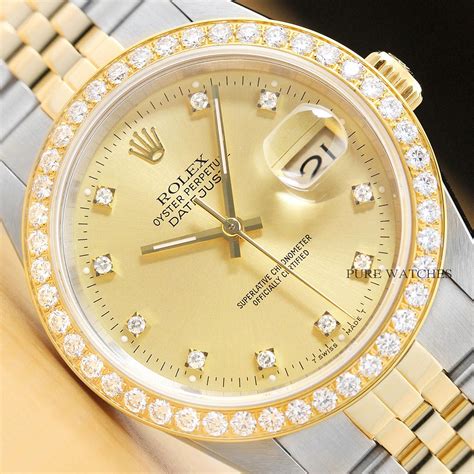 rolex 16233 diamond bezel.